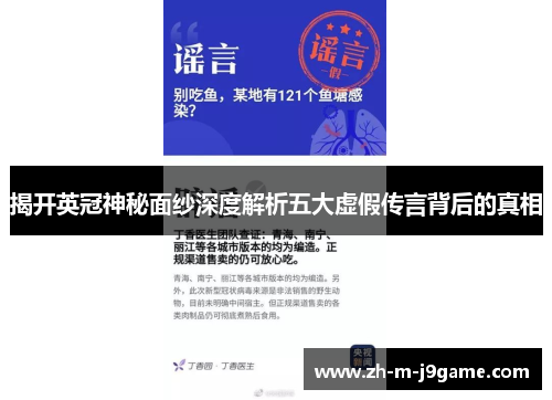揭开英冠神秘面纱深度解析五大虚假传言背后的真相